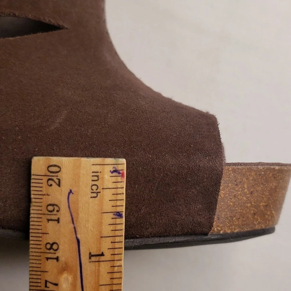 Pedro Garcia Platform Leather Peep Toe Crossover Brown (Size 40.5) - Picture 17 of 17